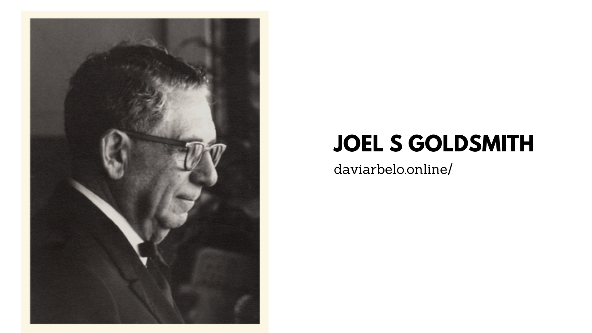 Joel S Goldsmith